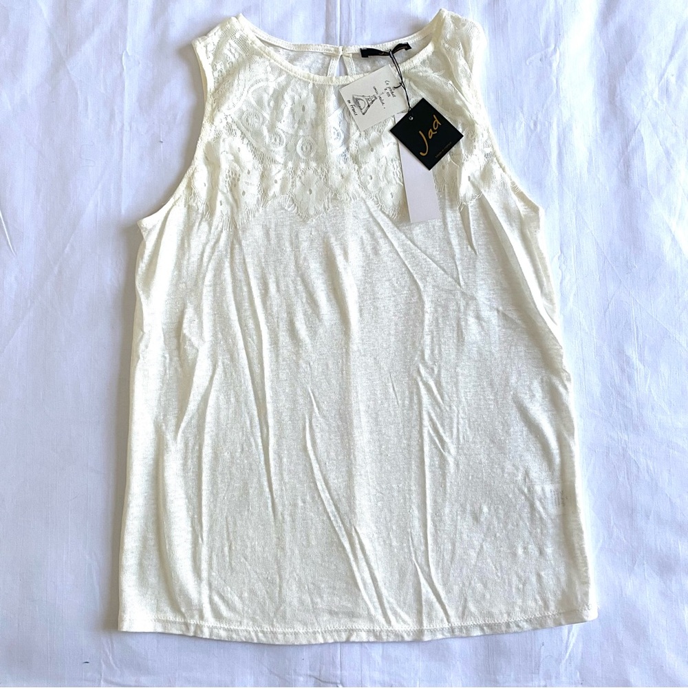 Jad Zalano Linen Tank Top